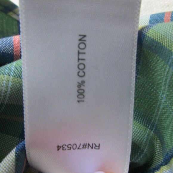 Orvis Shirt Mens XL Multi Plaid Classic Fit Short Sleeve Collared Button Down - Picture 4 of 8